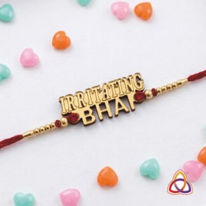 Premium Custom MDF Rakhi – ‘Irritating Bhai’ Premium MDF Rakhi