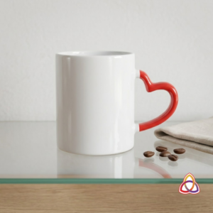 Amore Heart-Handle Ceramic Mug