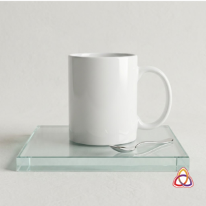Pristine Glaze White Ceramic Daily Mug (11oz)