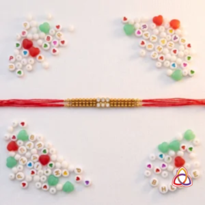 Celestial Gold & Crystal Bond Rakhi