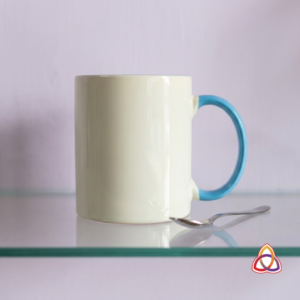 Sky Blue Accent Ceramic Duo-Tone Mug
