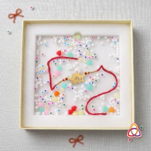 Artisan Gold ‘Bhai’ Scripted Traditional Rakhi