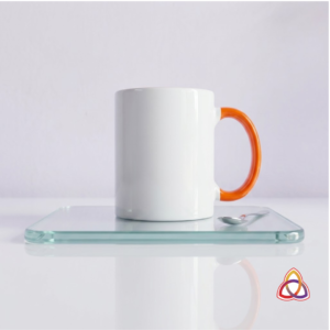 Accent Orange C-Handle Ceramic Mug