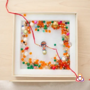 Handcrafted Chhota Bheem Character Rakhi with Treasure Bead Box