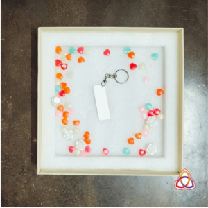 The Gem-Encircled Blank Keepsake Keychain & Presentation Box
