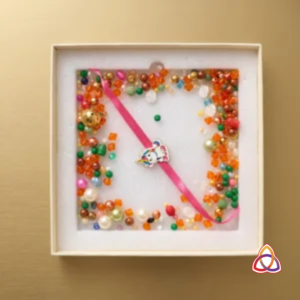 The Whimsical Unicat & Curated Bead Rakhi Set