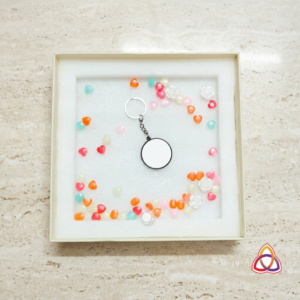 Customizable Photo Keepsake Keychain with Gem Gift Box”