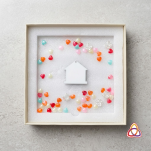 The “Heart of the Home” Sublimation Keychain & Whimsical Gem Gift Box