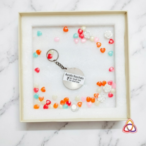 Blank Metal Keychain & Gem Presentation Box”