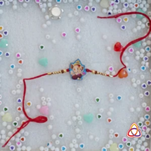 A) Adorable Ganesha Traditional Bro-Rakhi