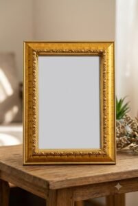 Radiant Gold Embossed Picture Frame(With Photo)