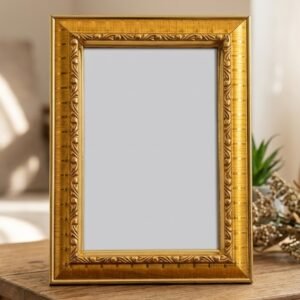 Radiant Gold Embossed Picture Frame(With Photo)