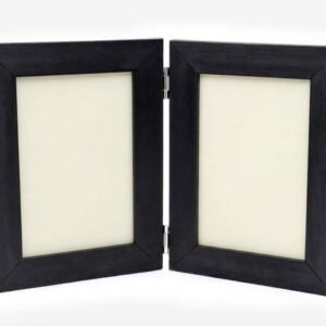Classic Black Hinged Double  Frame(With photo)