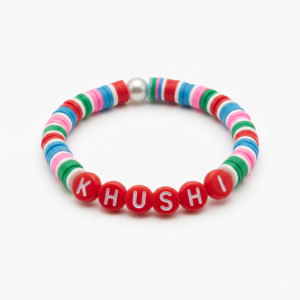 Vibrant Custom Name Beaded Bracelet