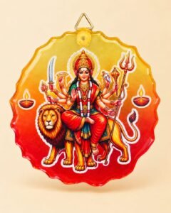 Divine Goddess Durga Sunburst Decorative Hanging