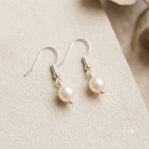 Classic Minimalist Pearl Drop Earrings